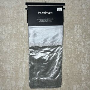 DRAPES BEBE 74”*84” Two rod pocket panels